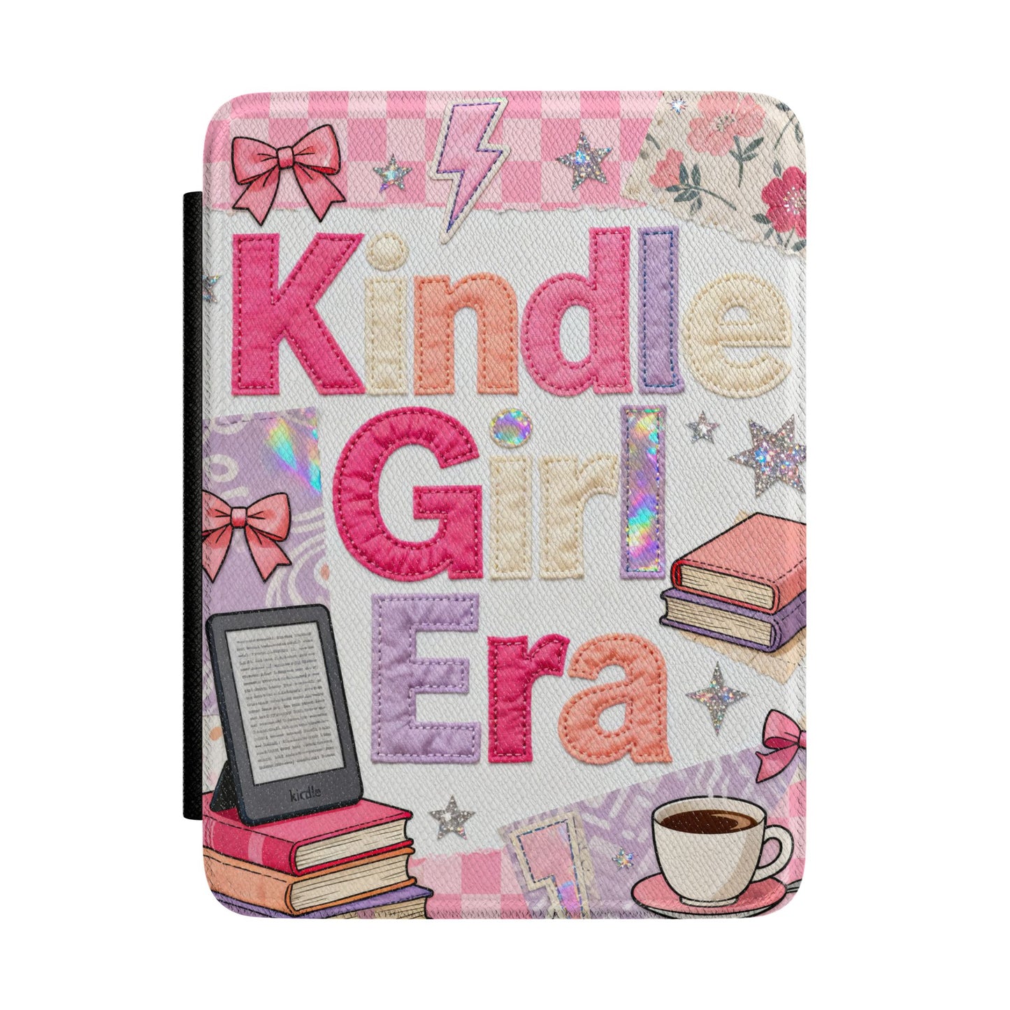 Kindle Case — 'Kindle Girl Era' Cute Pink Booklover E-Reader Cover