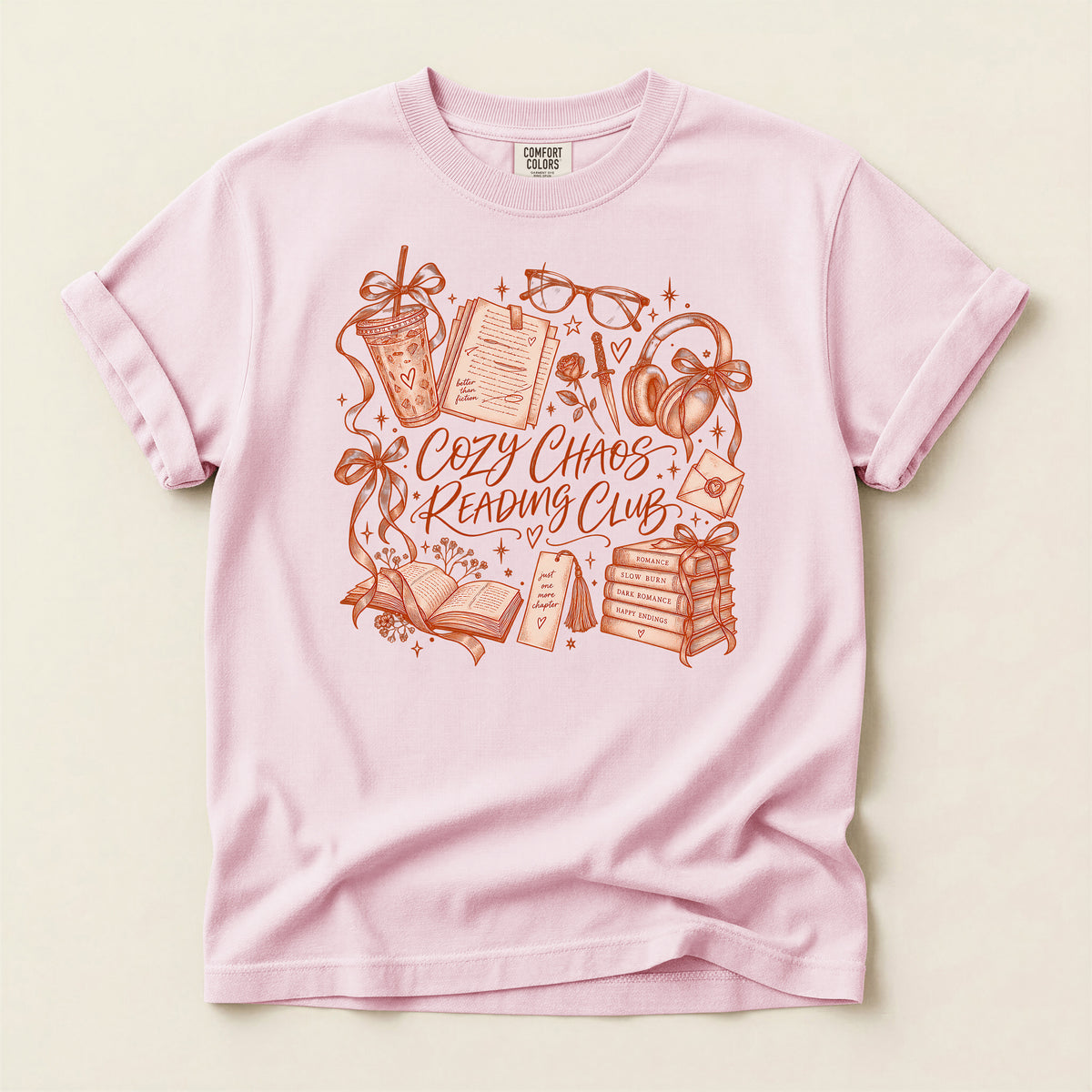 Cozy Chaos Reading Club T-Shirt